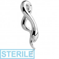 STERILE SURGICAL STEEL CLAW - SLITHERING SNAKE PIERCING
