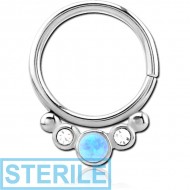STERILE SURGICAL STEEL JEWELLED SEAMLESS RING PIERCING