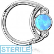 STERILE SURGICAL STEEL JEWELLED SEAMLESS RING PIERCING