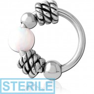 STERILE SURGICAL STEEL SEAMLESS RING PIERCING