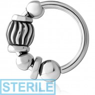 STERILE SURGICAL STEEL SEAMLESS RING PIERCING