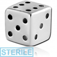 STERILE SURGICAL STEEL DICE PIERCING
