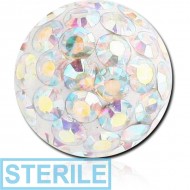 STERILE EPOXY COATED CRYSTALINE JEWELLED BALL