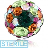 STERILE EPOXY COATED CRYSTALINE JEWELLED BALL