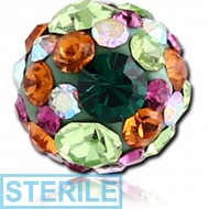 STERILE EPOXY COATED CRYSTALINE JEWELLED MICRO BALL PIERCING
