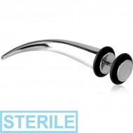 STERILE SURGICAL STEEL FAKE CLAW PIERCING