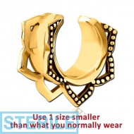 STERILE GOLD PVD COATED SURGICAL STEEL HALF TUNNEL