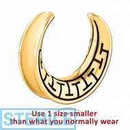STERILE GOLD PVD COATED SURGICAL STEEL HALF TUNNEL