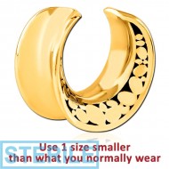 STERILE GOLD PVD COATED SURGICAL STEEL HALF TUNNEL