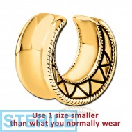 STERILE GOLD PVD COATED SURGICAL STEEL HALF TUNNEL