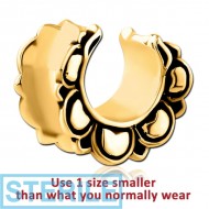 STERILE GOLD PVD COATED SURGICAL STEEL HALF TUNNEL
