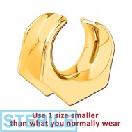 STERILE GOLD PVD COATED SURGICAL STEEL HALF TUNNEL