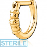 STERILE GOLD PVD COATED SURGICAL STEEL TRAGUS CLICKER