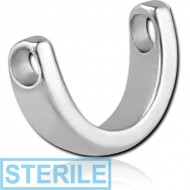 STERILE SURGICAL STEEL HELIX SHIELD (FOR MBL 1.2 X 8) PIERCING