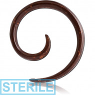 STERILE ORGANIC EAR SPIRAL COCONUT SHELL