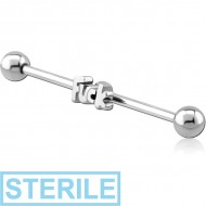 STERILE SURGICAL STEEL FUCK INDUSTRIAL BARBELL PIERCING