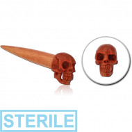 STERILE ORGANIC WOODEN EXPANDER SAWO HAND PAINTED - SKULL