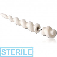 STERILE ORGANIC GOAT BONE FAKE PIERCING - UNICORN