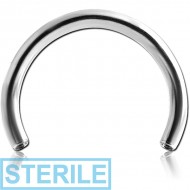 STERILE SURGICAL STEEL INTERNALLY THREADED CIRCULAR BARBELL PIN PIERCING