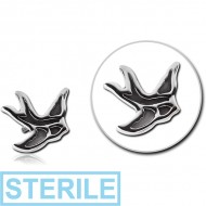 STERILE SURGICAL STEEL ATTACHMENT FOR 1.6MM INTERNALLY THREADED PINS - BIRD