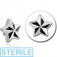 STERILE SURGICAL STEEL ATTACHMENT WITH ENAMEL FOR 1.6MM INTERNALLY THREADED PINS - NAUTICAL STAR