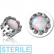 STERILE SURGICAL STEEL SYNTHETIC OPAL ATTACHMENT FOR 1.6MM INTERNALLY THREADED PINS