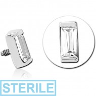 STERILE SURGICAL STEEL JEWELLED ATTACHMENT FOR 1.6MM INTERNALLY THREADED PINS