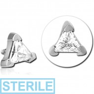 STERILE SURGICAL STEEL JEWELLED ATTACHMENT FOR 1.6MM INTERNALLY THREADED PINS