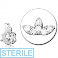STERILE SURGICAL STEEL JEWELLED ATTACHMENT FOR 1.6MM INTERNALLY THREADED PINS
