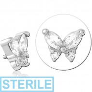 STERILE SURGICAL STEEL JEWELLED ATTACHMENT FOR 1.6MM INTERNALLY THREADED PINS
