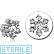 STERILE SURGICAL STEEL VALUE JEWELLED ATTACHMENT FOR 1.6MM INTERNALLY THREADED PINS - STAR