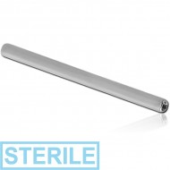 STERILE SURGICAL STEEL INTERNALLY THREADED MICRO BARBELL PIN PIERCING