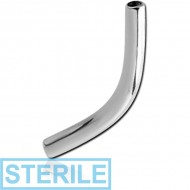 STERILE SURGICAL STEEL INTERNALLY THREADED MICRO CURVED BARBELL PIN PIERCING