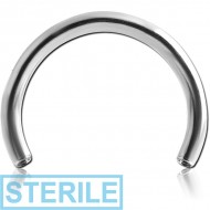 STERILE SURGICAL STEEL INTERNALLY THREADED MICRO CIRCULAR BARBELL PIN PIERCING