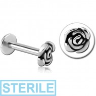 STERILE SURGICAL STEEL INTERNALLY THREADED MICRO LABRET