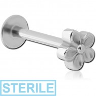 STERILE SURGICAL STEEL INTERNALLY THREADED MICRO LABRET