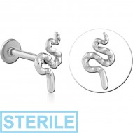 STERILE SURGICAL STEEL INTERNALLY THREADED MICRO LABRET