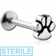 STERILE SURGICAL STEEL INTERNALLY THREADED MICRO LABRET