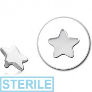 STERILE SURGICAL STEEL STAR FOR 1.2MM INTERNALLY THREADED PINS PIERCING