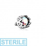 STERILE SURGICAL STEEL JEWELLED MICRO ATTACHMENT FOR 1.2MM INTERNALLY THREADED PINS