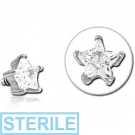 STERILE SURGICAL STEEL JEWELLED MICRO ATTACHMENT FOR 1.2MM INTERNALLY THREADED PINS - STAR