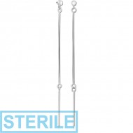 STERILE SURGICAL STEEL JEWELLED MICRO ATTACHMENT FOR 1.2MM INTERNALLY THREADED PINS