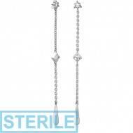 STERILE SURGICAL STEEL JEWELLED MICRO ATTACHMENT FOR 1.2MM INTERNALLY THREADED PINS