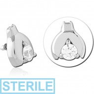 STERILE SURGICAL STEEL JEWELLED MICRO ATTACHMENT FOR 1.2MM INTERNALLY THREADED PINS