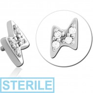 STERILE SURGICAL STEEL JEWELLED MICRO ATTACHMENT FOR 1.2MM INTERNALLY THREADED PINS