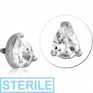STERILE SURGICAL STEEL JEWELLED MICRO ATTACHMENT FOR 1.2MM INTERNALLY THREADED PINS