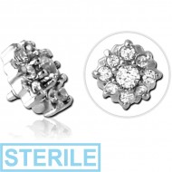 STERILE SURGICAL STEEL JEWELLED MICRO ATTACHMENT FOR 1.2MM INTERNALLY THREADED PINS - SUN