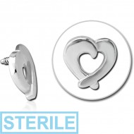STERILE SURGICAL STEEL MICRO ATTACHMENT FOR 1.2MM INTERNALLY THREADED PINS - HEART