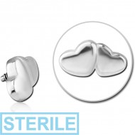 STERILE SURGICAL STEEL MICRO ATTACHMENT FOR 1.2MM INTERNALLY THREADED PINS - CONJOINED HEARTS