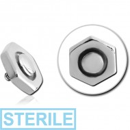 STERILE SURGICAL STEEL MICRO ATTACHMENT FOR 1.2MM INTERNALLY THREADED PINS - NUT